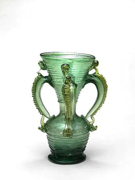 Vase with scroll handles